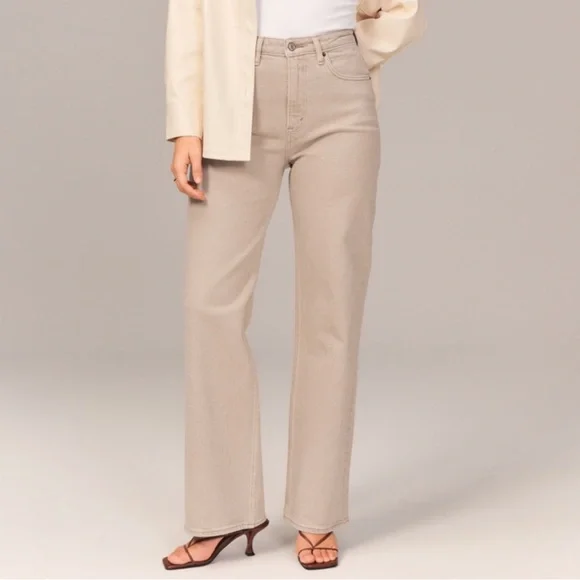 Abercrombie & Fitch Curve Love High Rise 90s Relaxed Jean - Picture 4 of 6